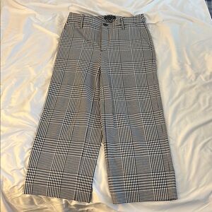 Black and White Plaid Pants